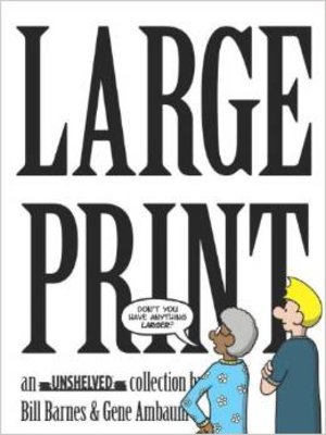 cover image of Large Print